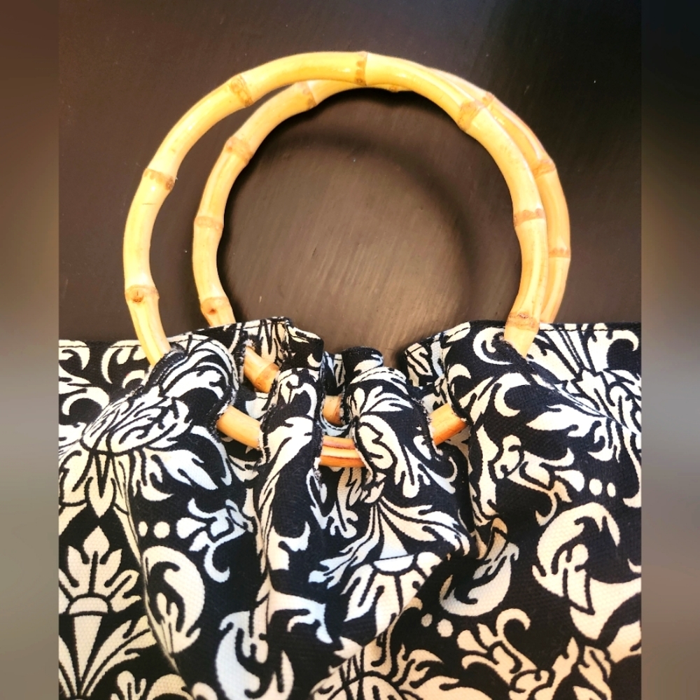 Bamboo Handle Purse - Picture 2 of 5
